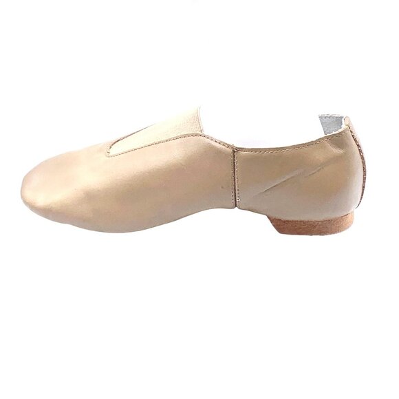 Jazz Bootie Dance Shoes Split Sole Tan Center Gore Unisex Childs Size 2 Caramel - Picture 3 of 7